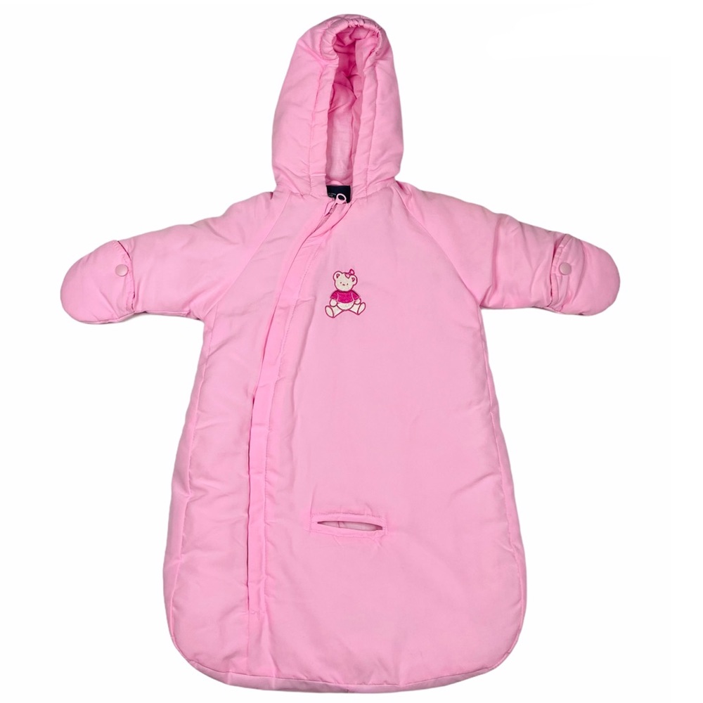 Baby Girl Winter Car Seat Snow Suit Pink